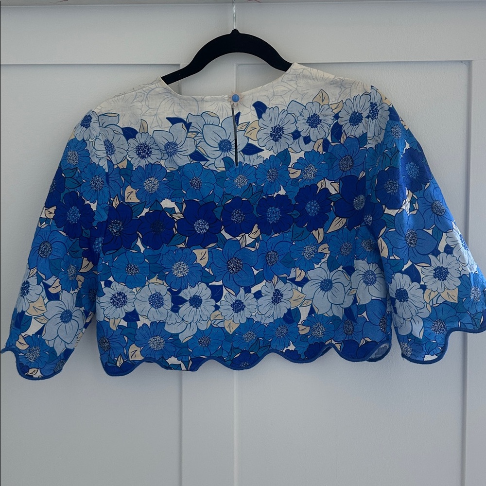 NWT Farm Rio Flower Stripes Top - Picture 3 of 5